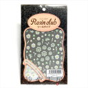Resin club(レジンクラブ) 埋め込みレジンシール ドライフラワー ホワイト 88×150mm お花 1枚 シール レジン用 封入 レジン資材 レジン用...