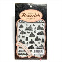 Resin club(レジンクラブ) 埋め込みレジンシール 日本の城シルエット 88×150mm お城 1枚 シール レジン用 封入 レジン資材 レジン用品 レ...
