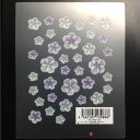 Resin club(レジンクラブ) 埋め込みレジンシール フラワー 88×150mm お花 1枚 シール レジン用 封入 レジン資材 レジン用品 レジンシール...