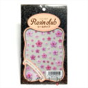 Resin club(レジンクラブ) 埋め込みレジンシール 桜2 88×150mm さくら 1枚 シール レジン用 封入 レジン資材 レジン用品 レジンシール ...