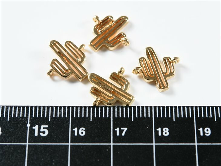 チャーム ミニサボテン 2カン付 ゴールド 13mm 4個 4ヶ 植物 植物モチーフ アクセサリーチャーム 小 小さめ サボテン 約1.3cm メタルパーツ 金属パーツ さや工房 アクセサリー パーツ ハンドメイド ハンドメイドパーツ 材料 アクセサリーパーツ 問屋 卸 おすすめの商品画像 3