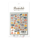 Resin club(レジンクラブ) 埋め込みレジンシール メンダコと深海生物 88×150mm 1個 魚 深海魚 アクセサリー パーツ レジン用 封入 レジン...