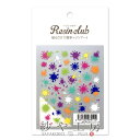 Resin club(レジンクラブ) 埋め込みレジンシール スプラッシュインク 88×150mm 1個 1枚 カラフル レジン用 封入 レジン資材 ペンキ ゲー...