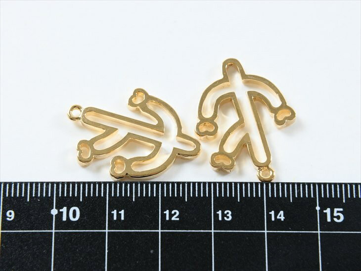 レジン枠 紗や工房オリジナル 空枠 サボテン 27mm ゴールド 6個 6ヶ 約2.7cm レジン 枠 通し穴 液漏れしづらい 亜鉛 夏 マリン フレーム 両面平ら さや工房 手作り アクセサリー パーツ ハンドメイド ハンドメイドパーツ 材料 アクセサリーパーツ 問屋 卸 おすすめの商品画像 3