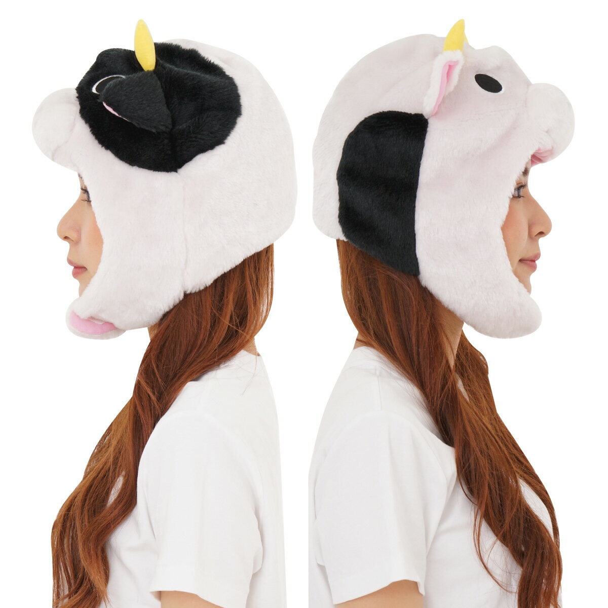 SAZAC サザック 牛 ウシ 着ぐるみ帽子 キャップ 被り物 かぶりもの 仮装 ハロウィン かわいい 可愛い なりきり コスプレ キャラクター グッズ アニマル 動物 動物園 パーティー