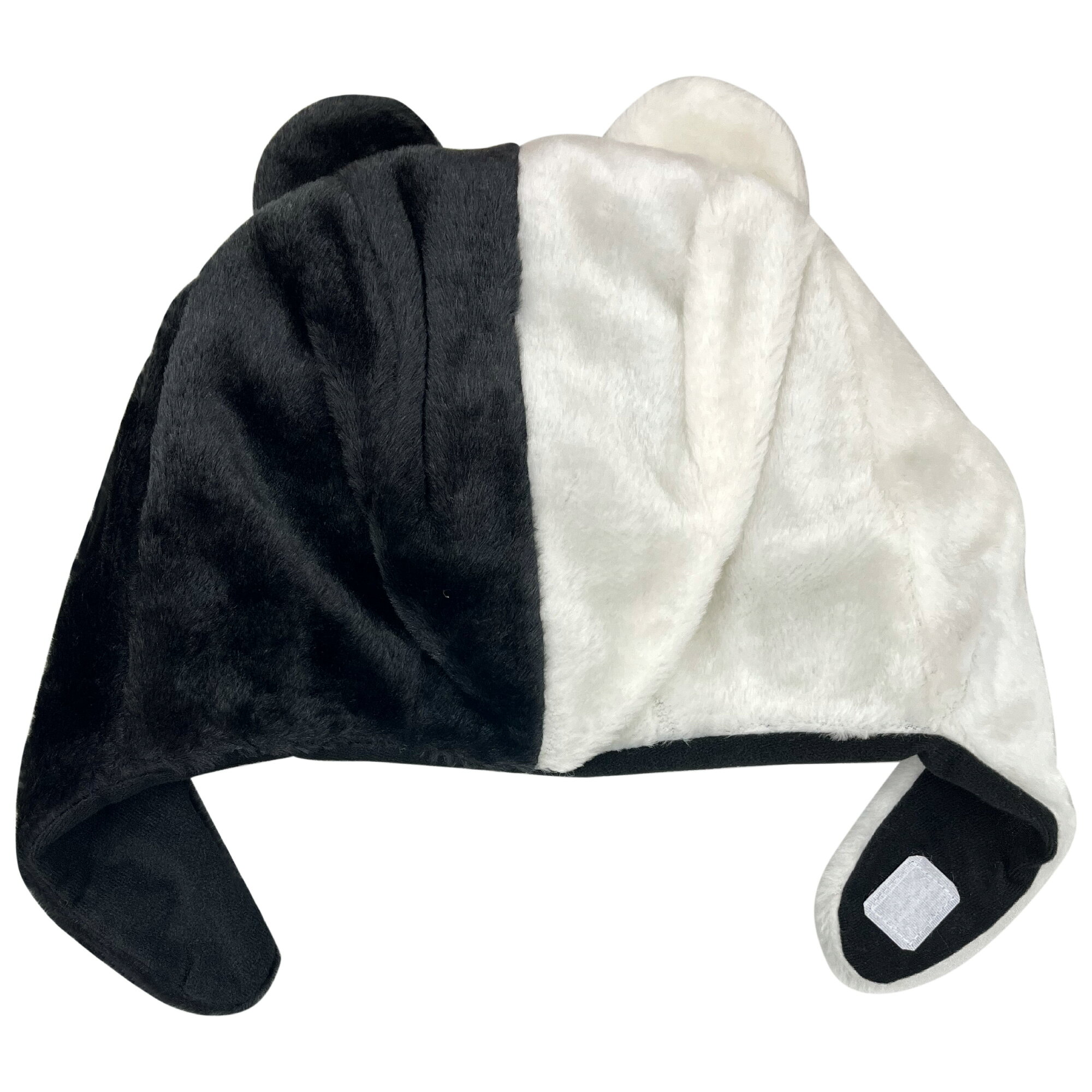 SAZAC, Monokuma, Danganronpa, Danron, gorro de peluche, gorra, disfraz, Halloween, bonito, adorable, meterse en el papel, cosplay, personajes, productos — vista 3