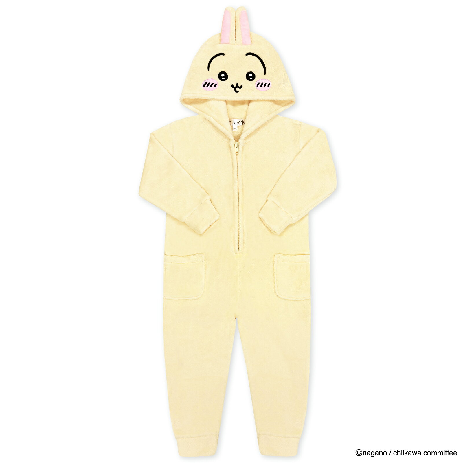 【新商品】SAZAC サザック ちいかわ うさぎ KIDSコンビネゾン パジャマ ルームウェア 子供用 コスプレ コスチューム キャラクター ハロウィン イベント 仮装 冬用 暖かい かわいい