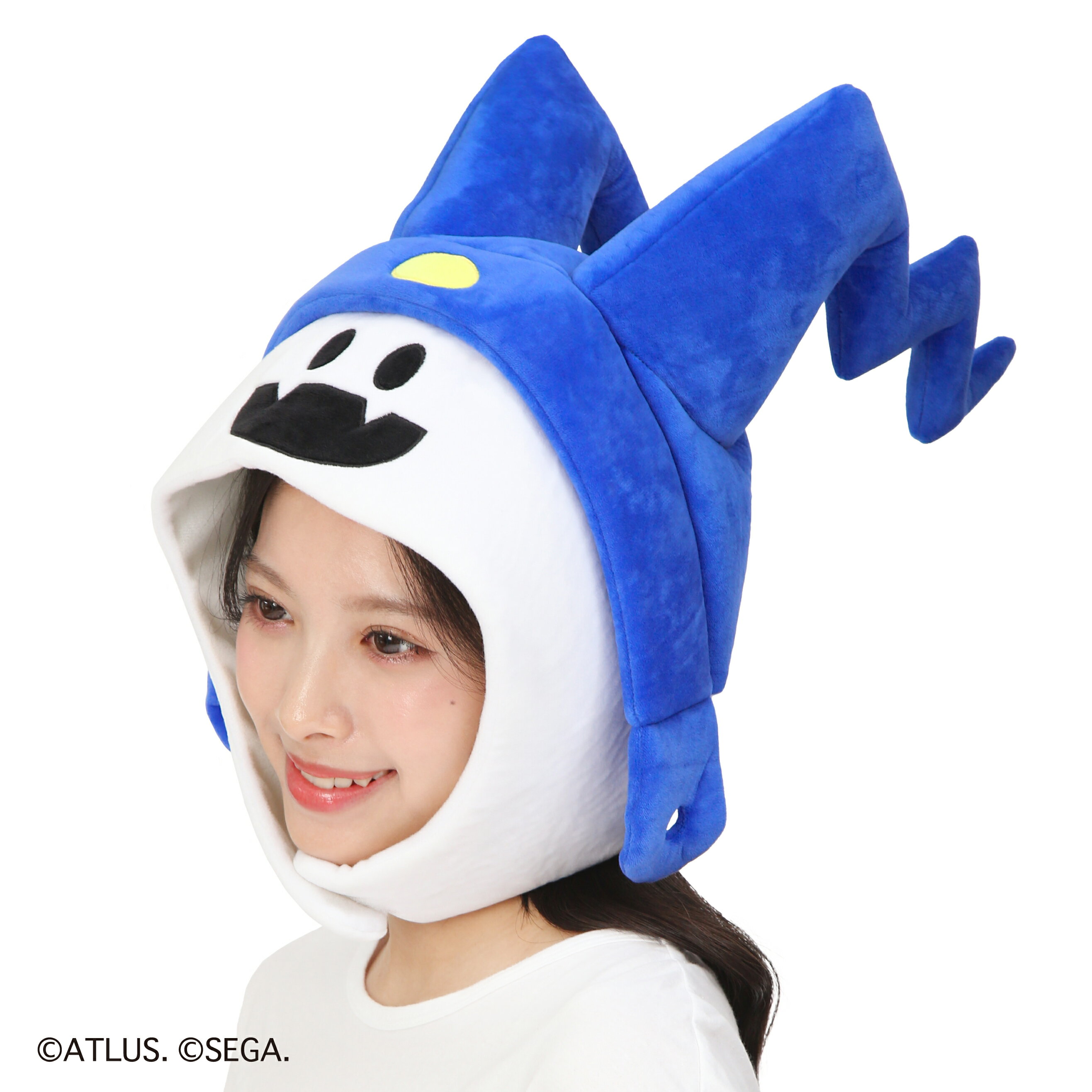 SAZAC サザック 真・女神転生 ジャックフロスト 着ぐるみ帽子 帽子 キャップ 被り物 かぶりもの なりきり フリーサイズ コスプレ キャラクター グッズ ハロウィン イベント 仮装 冬用 暖かい かわいい 3