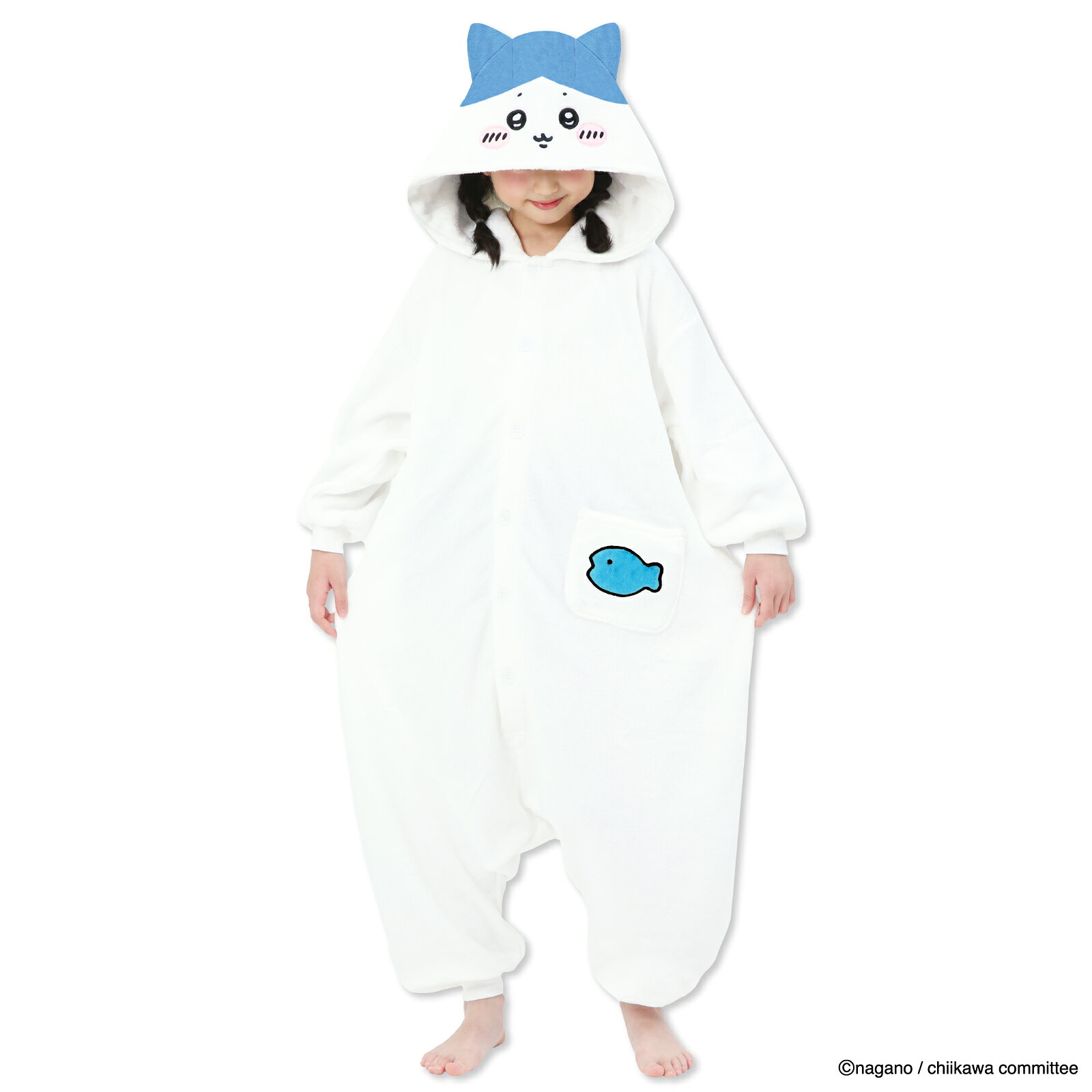 【新商品】SAZAC サザック ちいかわ ハチワレ KIDS着ぐるみパジャマ 着ぐるみ