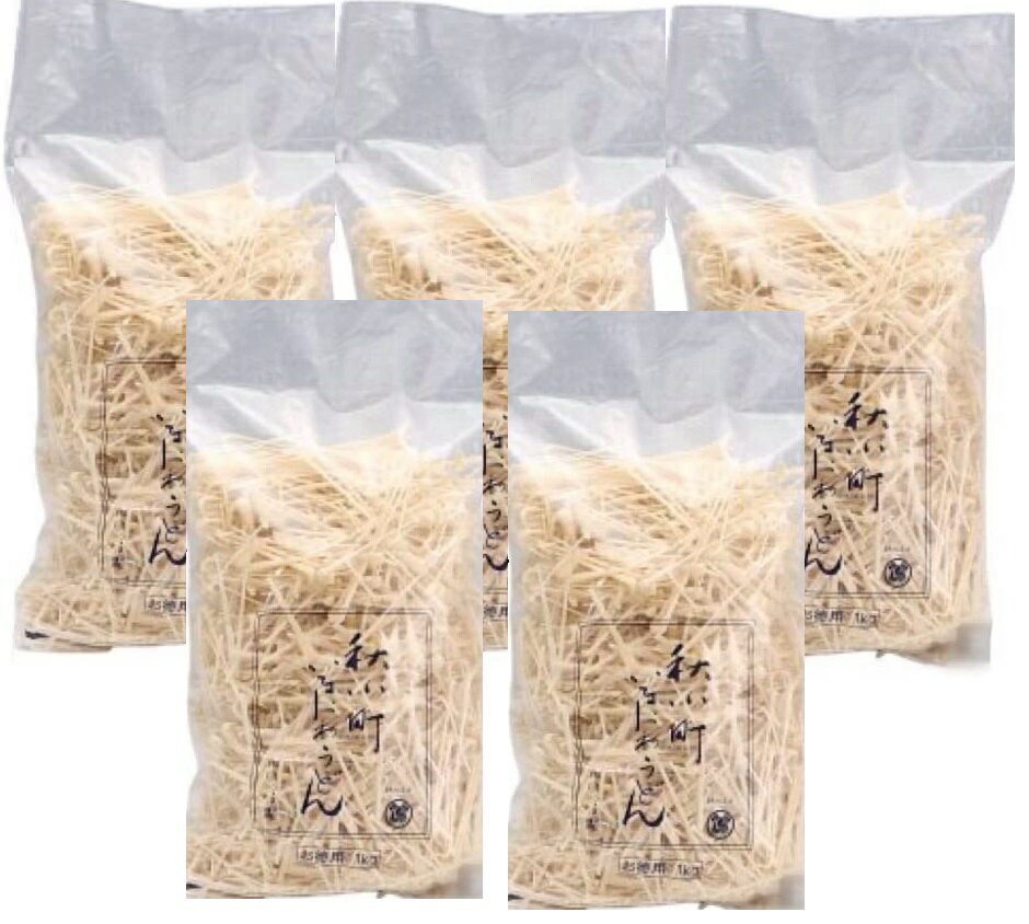 徳用 稲庭うどん 1kg×5袋 秋小町 稲庭うどん ほりえ 秋田 湯沢 大容量 切り落とし
