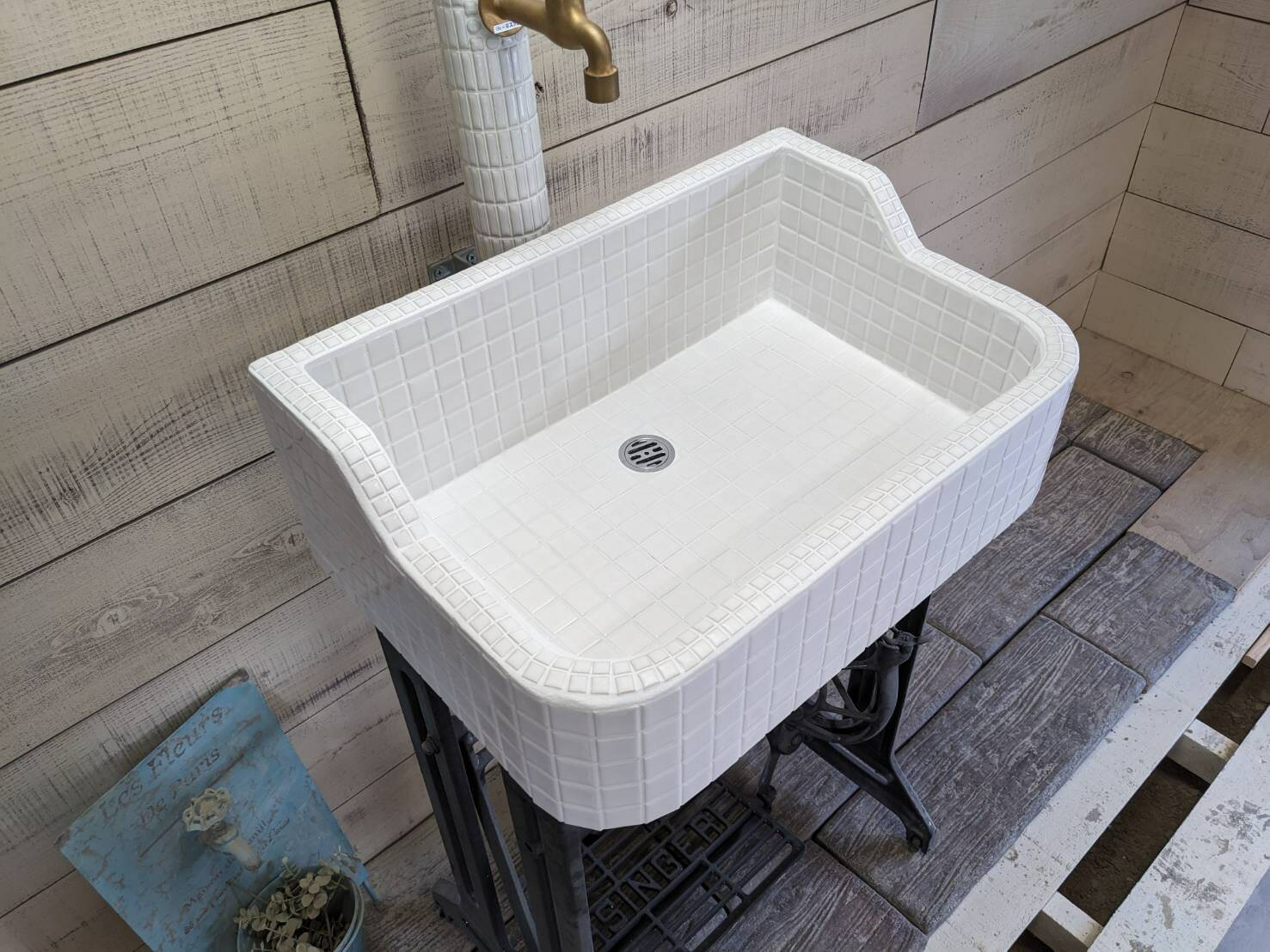 楽天市場】ガーデンシンク(素材(ガーデニング・DIY用品)陶器 楽天市場】ガーデンシンク(素材(ガーデニング・DIY用品)陶器