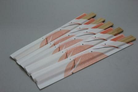 【割箸】白樺8寸元禄No.11箸袋入 POS付(100膳)