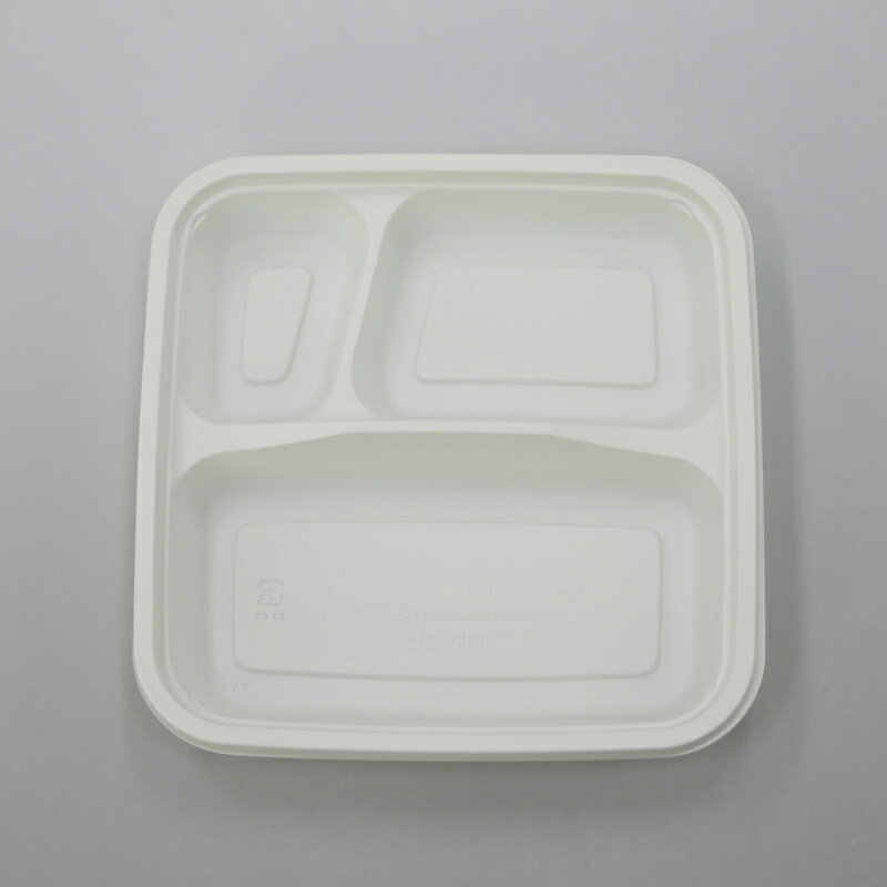 ■ 電子レンジ対応の正角弁当容器。 ■ 蓋は別売りとなっております。 サイズ（mm） 180×180×27（外寸） 入数 50枚 材質 PPFポリプロピレン（フィラー入) 電子レンジ対応 〇（耐熱温度130℃） フタ（別売） TR－36F　透明蓋