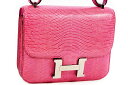 エルメス HERMES コンスタンス 3 ミニ 18 フューシャピンク リザード ルテニウム金具 R金具 □J刻印 2006年製造 Fuschia pink シ...