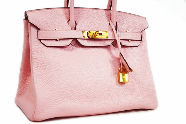 エルメス　HERMES　バーキン30　ローズサクラ　Rose sakura　トリヨンクレマンス　ゴールド金具　G金具　T刻印　2015年製造　本物　未使用　展示品　ハンドバッグ　トートバッグ　バーキン　30cm　ピンクのサムネイル