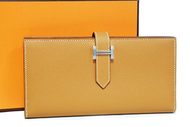 エルメス　HERMES　長財布　ベアンスフレ　ゴールド　GOLD　S金具　シルバー金具　エプソン　B刻印　2023年製造　本物　未使用　展示品　箱付き