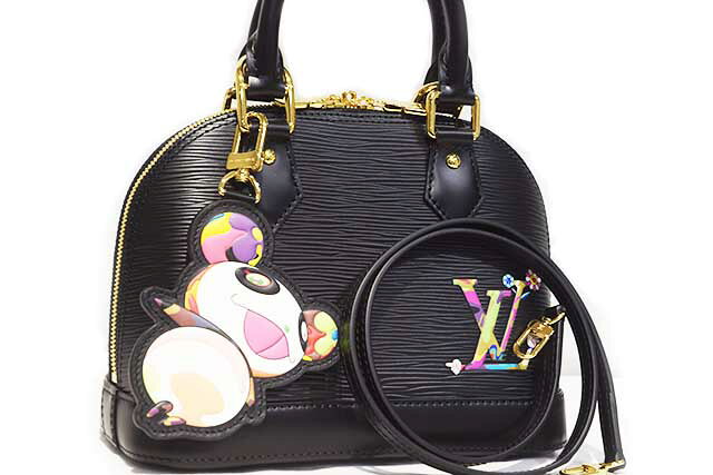 ルイヴィトン　LOUIS VUITTON　LV×TM　村上隆　アルマBB　黒　ブラック　M13690　エピ　G金具　ゴールド金具　本物　未使用　展示品　保管品　ミニバッグ　ショルダーバッグ　コラボ
