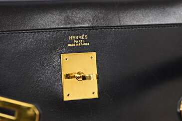 ●【HERMES】　　　エルメス 　　　ハンドバッグ　　　 ショルダーバッグ　　　ケリー32　　　内縫い 　　ボックスカーフ　　　黒　　　ブラック　　ゴールド金具　　G金具　　〇V刻印　　　本物　　　ランクA