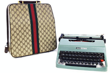 ●【GUCCI】　グッチ 　オリベッティ　 タイプライター 　レッテラ32 　オールドグッチ　シェリー 　 ヴィンテージ 　本物　　未使用　長期保管品