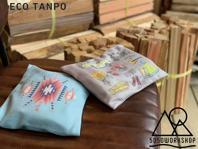 5050WORKSHOP ECO TANPO エコタンポ アウトドア 蓄熱式湯たんぽ キャンプ 発熱 タオル地 充電式 コードレス 洗濯可能 清潔 えこたんぽ ...