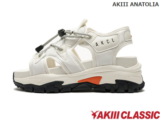 樂天商城 - 国内正規品 アキクラシック AKIII CLASSIC AKIII ANATOLIA サンダル アナトリア スニーカー CREAM クリーム ダッドシューズ チャンキー 6.5cmヒール高 レディース 厚底 韓国発 AKC-0073 CRM 吉木千沙都 ちぃぽぽ