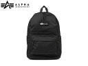 国内正規品 ALPHA アルファインダストリー DAYPACK BAG BLACK ブラック 黒 バッグ デイパック リュック リュックサック バックパック メンズ レディース 男女兼用 学生 普段使い 通勤 通学 タウン デイリー