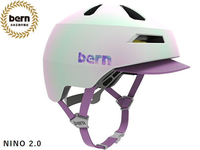 国内正規品 バーン bern NINO 2.0 ニノ ニーノ 2.0 SATIN GALAXY PEARL サテンギャラクシー パール 自転車 スケートボード ...
