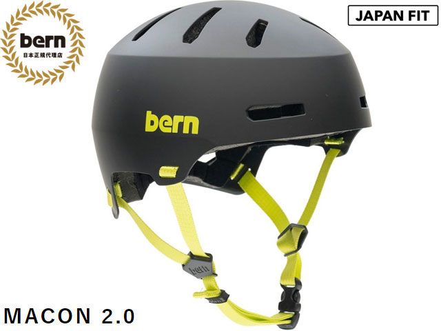  С bern ᡼ ᥤ MACON 2.0 ALL SEASON MATTE BLACK/LIME ޥå ֥å/饤  ž...