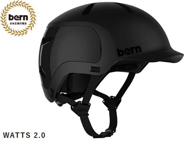 国内正規品 バーン bern WATTS 2.0 ワッツ 2.0 MATTE BLACK マットブラック 黒×白 自転車 スケートボード スノーボード BMX ...