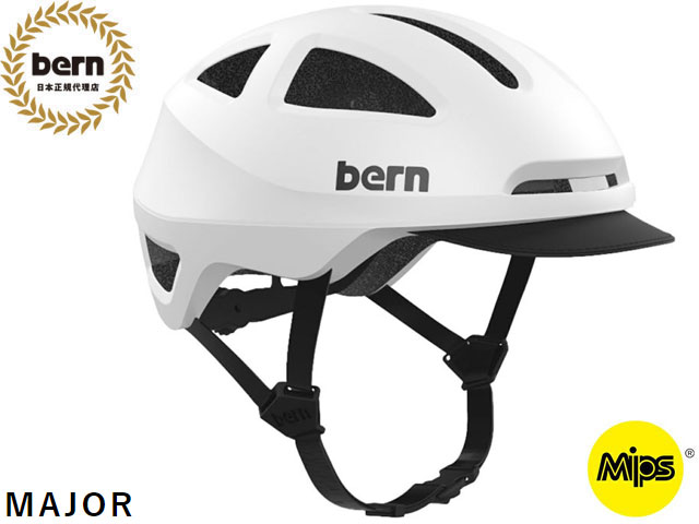 国内正規品 バーン bern MAJOR MIPS メジャー MATTE WHITE マットホワイト 自転車 スケートボード スノーボード BMX ピスト ヘル...