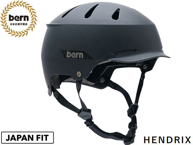 国内正規品 バーン bern HENDRIX ヘンドリックス MATTE BLACK マット ブラック 黒 自転車 スケートボード スノーボード BMX ピスト...