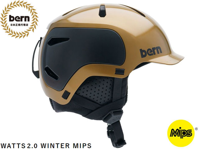国内正規品 バーン bern WATTS 2.0 WINTER MIPS ワッツ 2.0 ウィンター MATTE COPPER マットコッパー 金 自転車 スキー スケートボード スノーボード BMX ピスト ヘルメット WATTS2.0 BESM30M 多方向衝撃保護システム