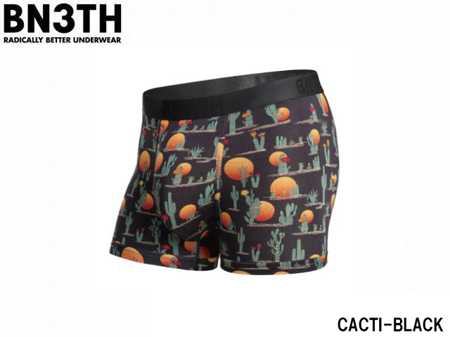 乐天商城 - 国内正規品 BN3TH ベニス CLASSIC TRUNK PRINT CACTI-BLACK クラシック トランクス プリント カクタイ ブラック サボテン 下着 トランクス パンツ インナー ボクサー ブリーフ ストリート 息子の個室 MY PAKAGE マイパッケージ プレゼント ギフト バレンタインデー