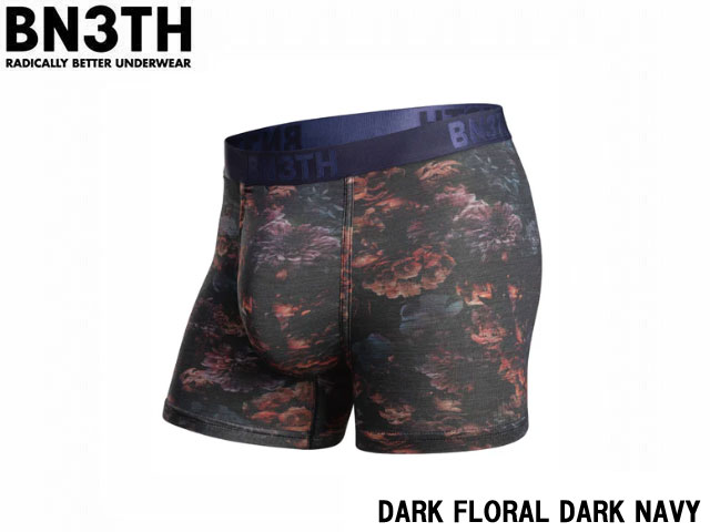 Rakuten - 国内正規品 BN3TH ベニス CLASSIC TRUNK PRINT DARK FLORAL DARK NAVY クラシック トランクス プリント ダークフローラル ダークネイビー 下着 トランクス パンツ インナー ボクサー ブリーフ ストリート 息子の個室 MY PAKAGE マイパッケージ プレゼントギフト