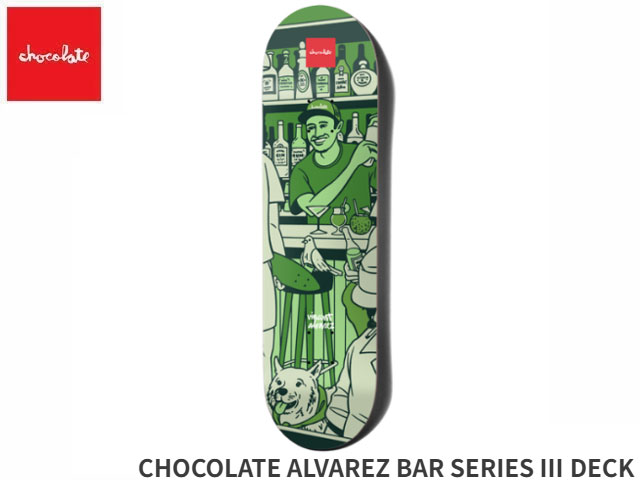 国内正規品 チョコレート CHOCOLATE ALVAREZ BAR SERIES III DECK Evan Hecox スケ...