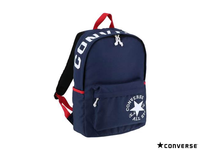国内正規品 CONVERSE コンバース リュックサック ディパック ネイビー 女性 女の子 通学 通勤 おしゃれ シンプル ロゴ 人気 通学 通勤 サイドポケット バックパック デイパック バッグ かばん レディース C2002013-2900