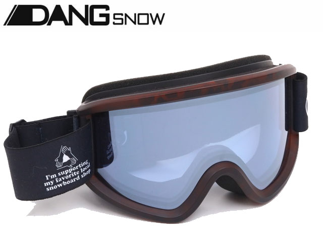 Rakuten - 国内正規品 DANG SNOW New OG 2.5 Matte Tortoisex High Contrast Clear Silver Mirror PRO SHOP Strap ハイコントラストレンズ ダンスノー ゴーグル ニューオリジナル ミラーレンズ ダンシェイディーズ スノー スキー アジアンフィット