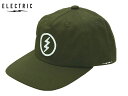 エレクトリック ELECTRIC BB CAP ICON SNAPBACK HAT KHAKI カーキ キャップ アイコン スナップバックキャップ 帽子 ハット アウトドア ゴルフ GOLF 釣り フィッシング fishing メンズ レディース ユニセックス