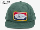 エレクトリック ELECTRIC CONDUIT 5PANEL UNSTRUCTURED SNAPBACK HAT GREEN CORDUROY グリーン コーディロイ コンジット ファイブパネル スナップバックキャップ 帽子 ハット アウトドア ゴルフ GOLF 釣り フィッシング fishing キャンプ メンズ レディース ユニセックス