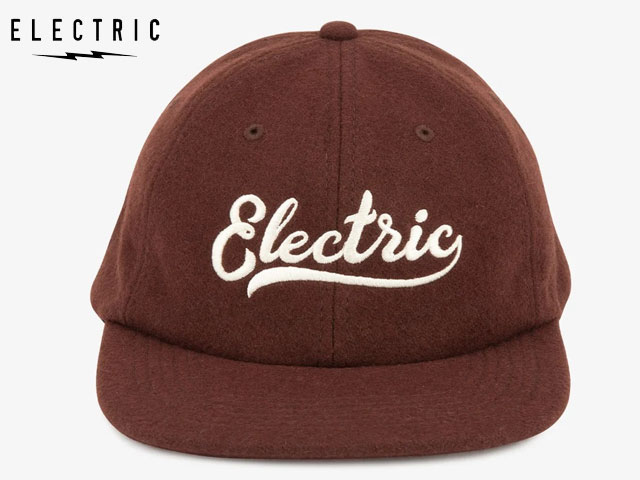 쥯ȥå ELECTRIC SCRIPT 6PANEL UNSTRUCTURED HAT BROWN ֥饦 ȥ饯㡼 åѥͥ å ɽ 쥶٥ ˹ ϥå ȥɥ  GOLF  եå fishing  ǥ ˥å