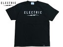 エレクトリック ELECTRIC UNDERVOLT LOGO S/S TEE BLACK 黒 ブラック アンダーボルト ロゴ ショートスリーブ Tシャツ カットソー レギュラーアイテム 5.6オンス ヘビーウェイト ゴルフ GOLF 釣り フィッシング fishing メンズ レディース ユニセックス