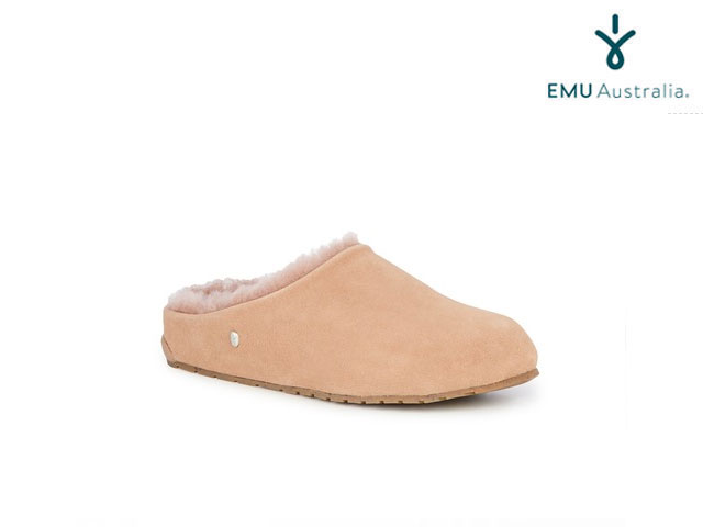 国内正規品 emu australia メンヒ スリッポン サンダル Monch Camel キャメル ベージュ レディース Women's エミューオーストラリア シープスキンブーツ