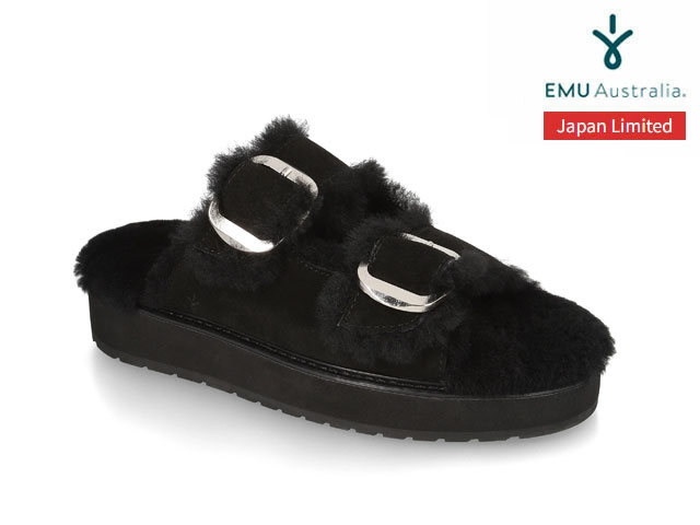 Rakuten - 国内正規品 emu australia カベーリョ ブラック Cabello BLACK JAPAN LIMITED ジャパンリミテッド 日本限定モデル Women's shoes 吸湿 放湿 カウスエード シープスキン シューズ エミューオーストラリア レディース