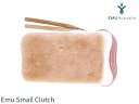 エミュ 手袋 国内正規品 emu australia Small Clutch CAMEL キャメル ベージュ スモール クラッチバッグ 小物入れ エミューオーストラリア 天然素材 シープスキン ムートンポーチ