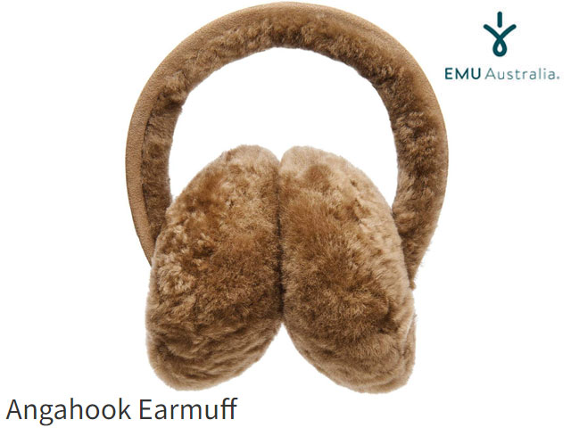 国内正規品 emu australia シープスキン イヤーマフ MUSHROOM マッシュルーム Angahook Earmuffs Sheep..