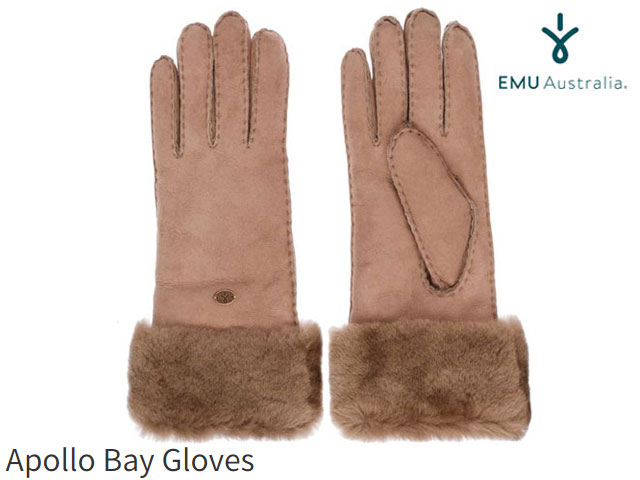 エミュ 手袋 国内正規品 emu australia アポロ ベイ グローブ マッシュルーム APOLLO BAY GLOVES MUSHROOM エミューオーストラリア 手袋