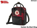 国内正規品 フェールラーベン FJALLRAVEN カンケン リウール スリング Kanken Re-Wool Sling 2.5L Red-Black レッド ブラック 赤 黒 リサイクルウール デイバッグ アウトドア 2WAYストリート メンズ レディース ジュニア キッズ 通学 G-1000 HeavyDuty Eco S 23329