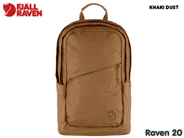 国内正規品 フェールラーベン FJALLRAVEN Raven 20L ラーベン Khaki Dust 228 カーキダスト ベージュ G-1000 HeavyDuty Eco 650g バックパック リュックサック デイバッグ アウトドア ストリート キャンプ メンズ レディース 子供 ジュニア キッズ ザック 15インチPC 23344