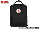 国内正規品 フェールラーベン FJALLRAVEN カンケン KANKEN 16L Black 550 ブラック 黒 バックパック リュックサック 手提 デイバッグ アウトドア ストリート キャンプ メンズ レディース 子供 ジュニア キッズ 通学 通勤 高校生 大学生 2WAY 23510