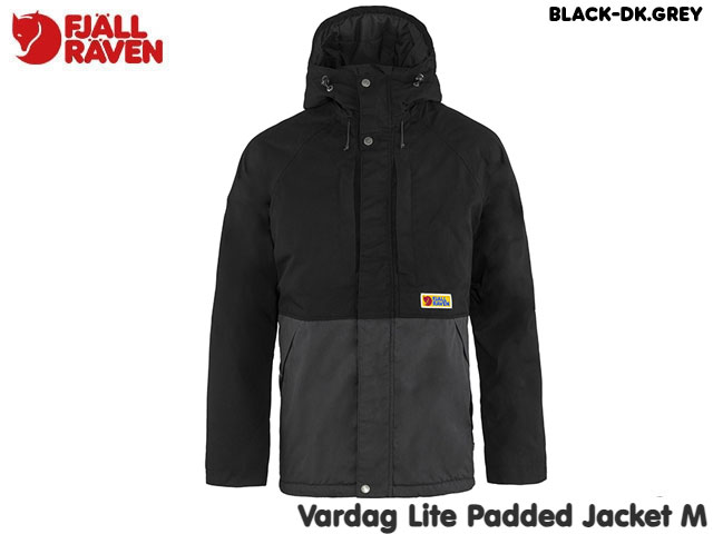 楽天sbc国内正規品 フェールラーベン FJALLRAVEN Vardag Lite Padded Jacket M Black-Dk.Grey ヴァーダグ ライト パデッド ジャケット キャンプ アウトドア 旅行 G-1000 Eco 防風 耐水 パーカー リサイクルポリエステル メンズ レディース ユニセックス アパレル